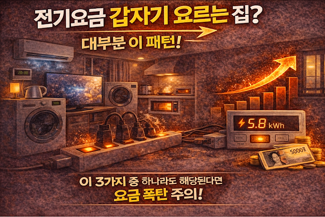 전기요금 새는 집 체크리스트, 대부분 여기서 차이 납니다