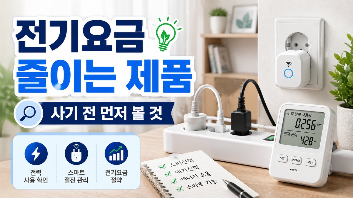 전기요금 줄이는 제품, 먼저 확인해야 할 집안 사용 패턴
